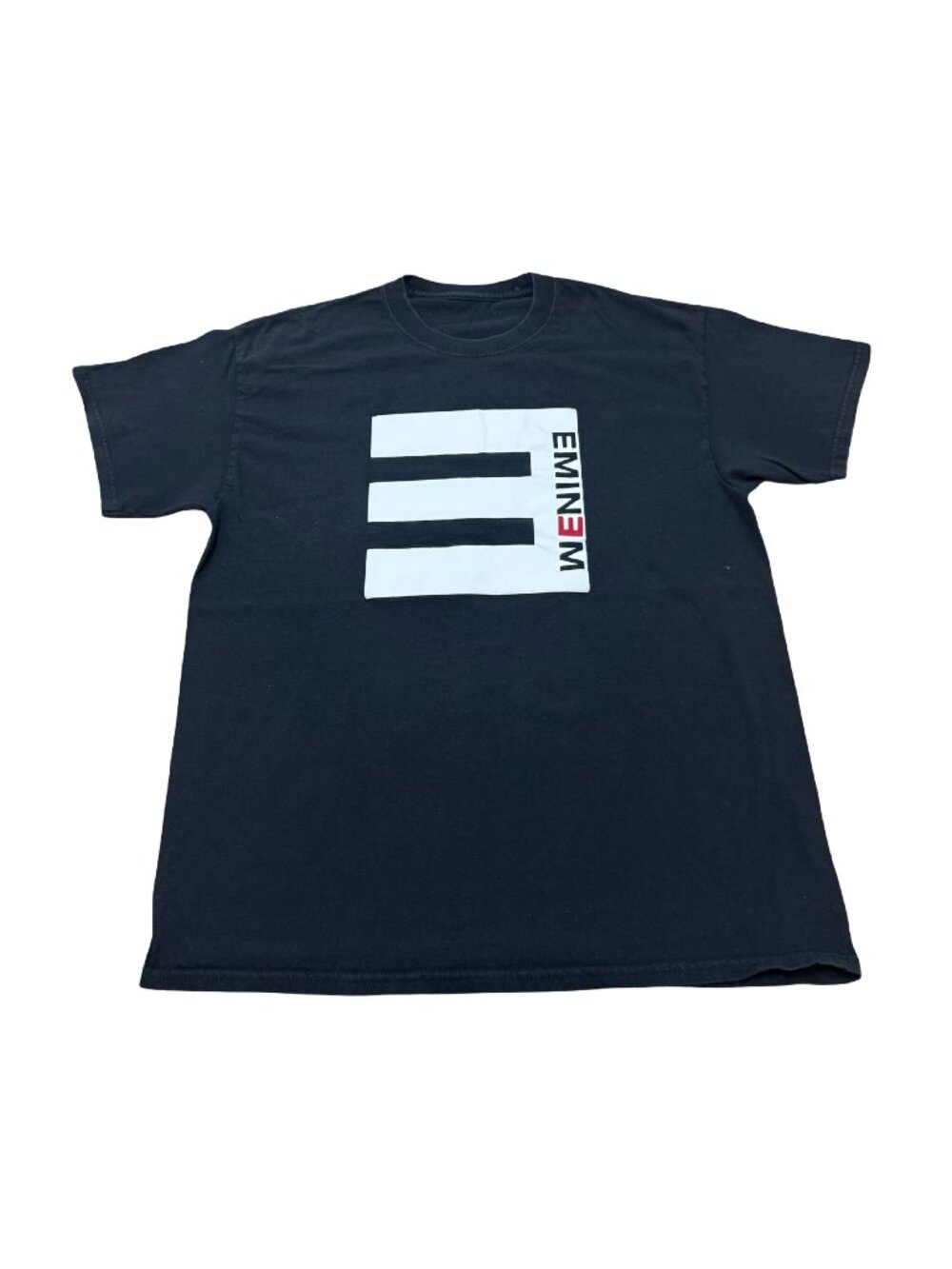 Vintage Eminem Logo T Shirt Black Y2K